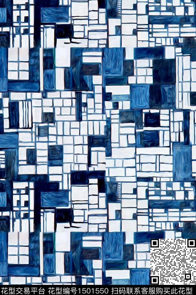 几何肌理抽象数码印花华亿平台下载（图片编号: 1501550） - 瓦栏（Walan）