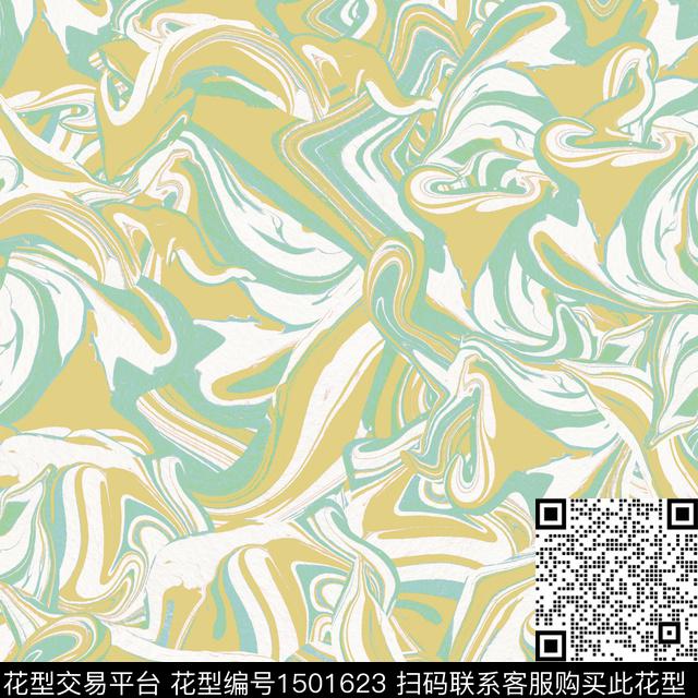 大牌风抽象流彩数码印花华亿平台下载（图片编号: 1501623） - 瓦栏（Walan）