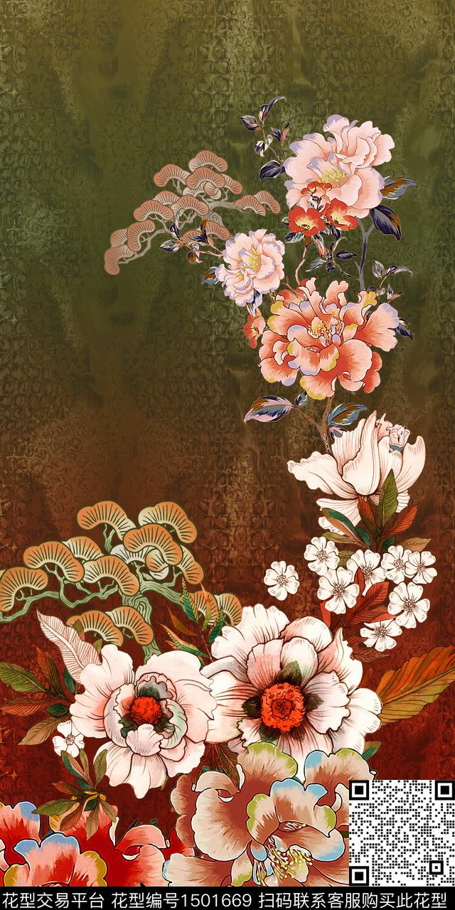 定位花女装定位华亿平台底纹华亿平台数码印花华亿平台下载（图片编号: 1501669） - 瓦栏（Walan）