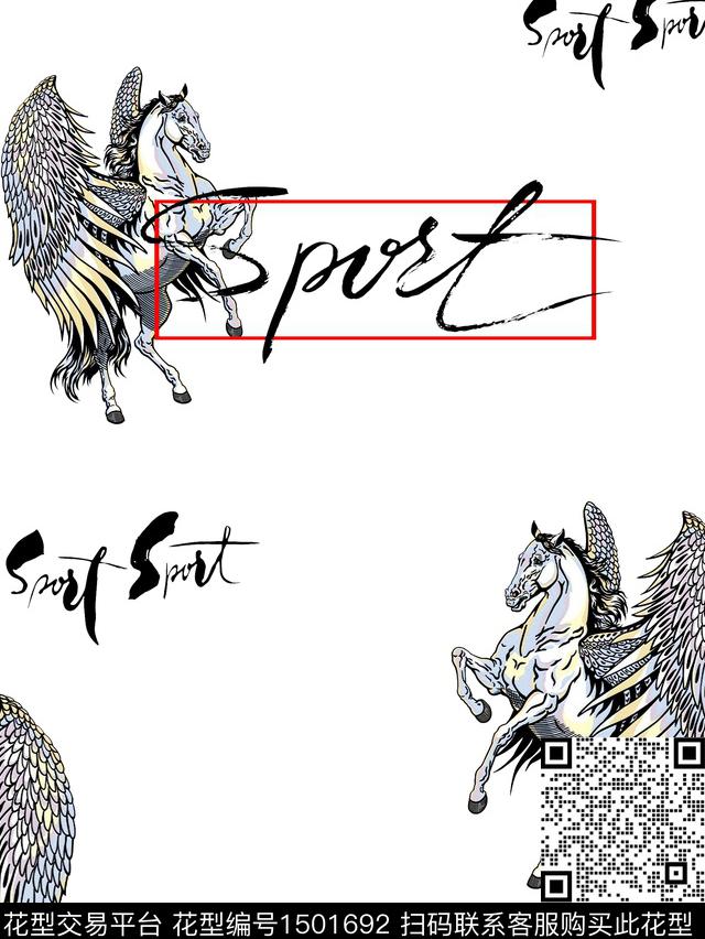 字母动物男装传统印花华亿平台下载（图片编号: 1501692） - 瓦栏（Walan）