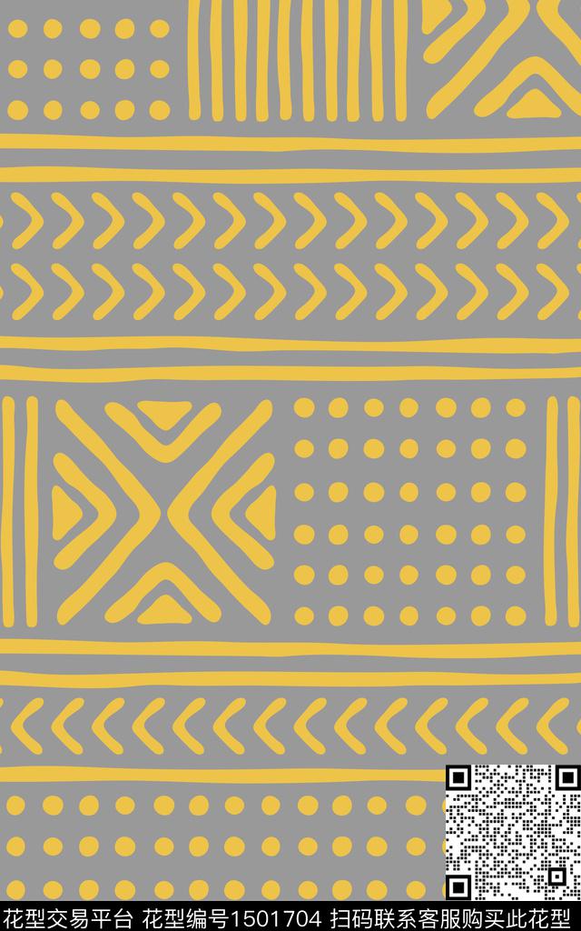 简约抽象波点条纹传统印花华亿平台下载（图片编号: 1501704） - 瓦栏（Walan）