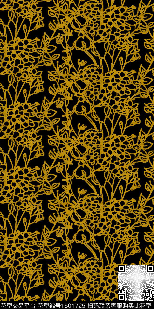 线条肌理底纹数码印花华亿平台下载（图片编号: 1501725） - 瓦栏（Walan）