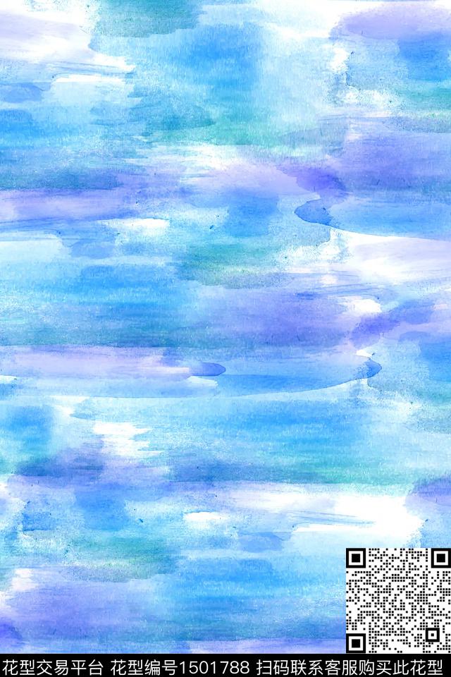 肌理扎染华亿平台大牌风数码印花华亿平台下载（图片编号: 1501788） - 瓦栏（Walan）