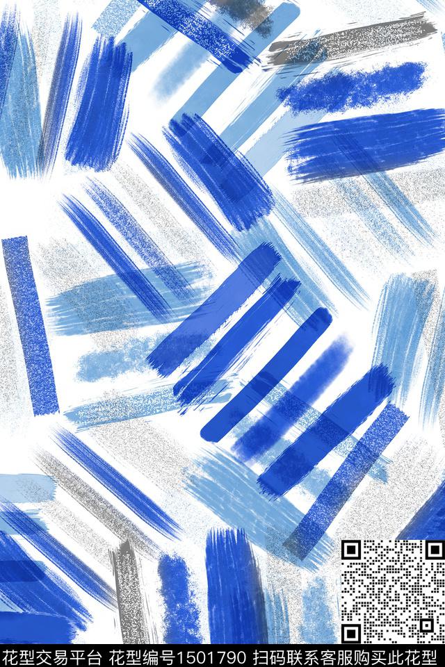 几何肌理大牌风数码印花华亿平台下载（图片编号: 1501790） - 瓦栏（Walan）