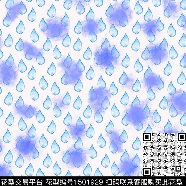 水彩纹理素雅数码印花华亿平台下载（图片编号: 1501929） - 瓦栏（Walan）