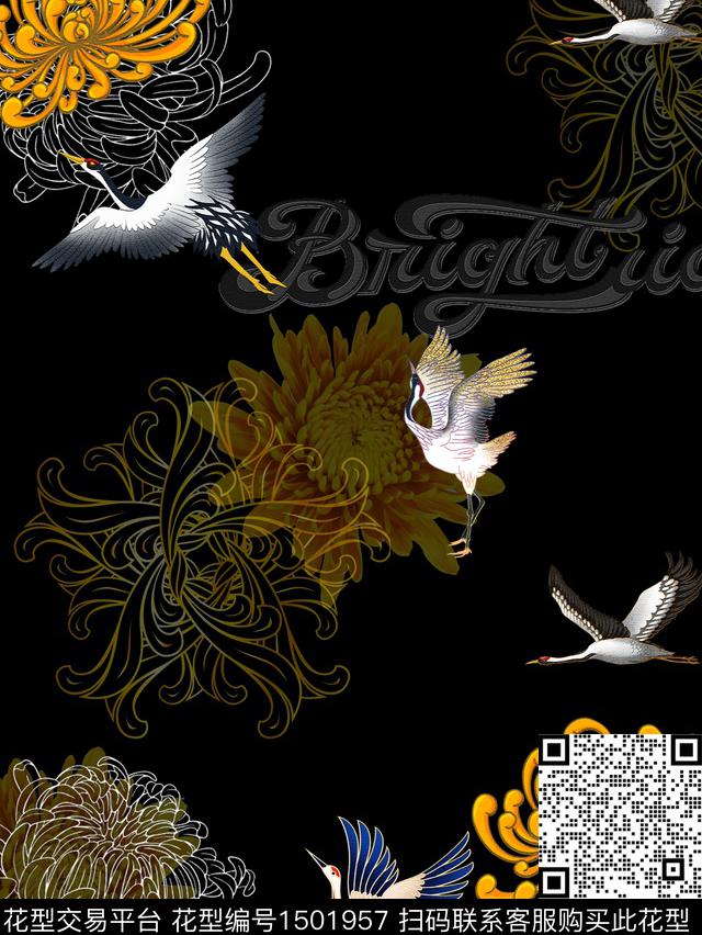 字母动物男装数码印花华亿平台下载（图片编号: 1501957） - 瓦栏（Walan）