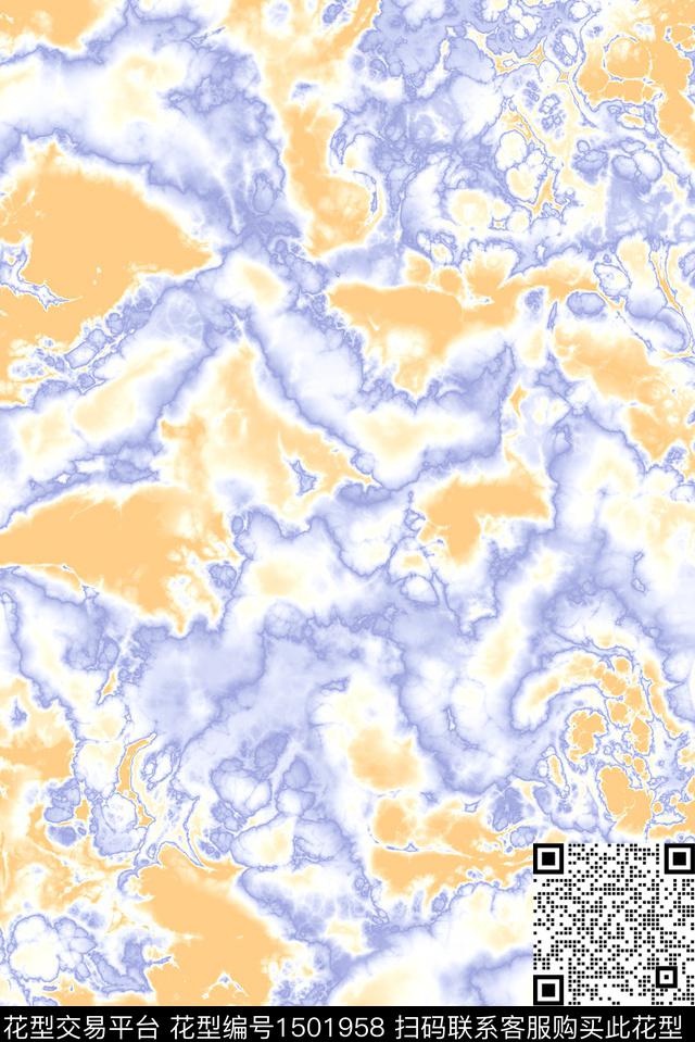 水彩几何扎染华亿平台数码印花华亿平台下载（图片编号: 1501958） - 瓦栏（Walan）