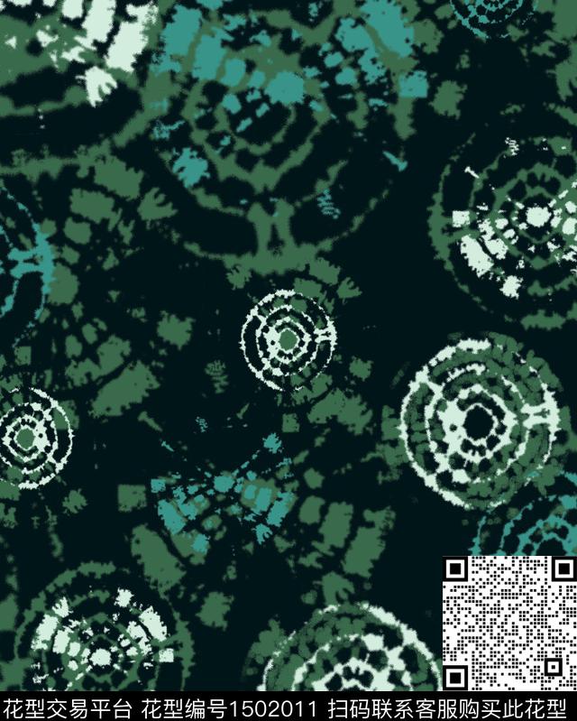 抽象圆形纹理暗地传统印花华亿平台下载（图片编号: 1502011） - 瓦栏（Walan）