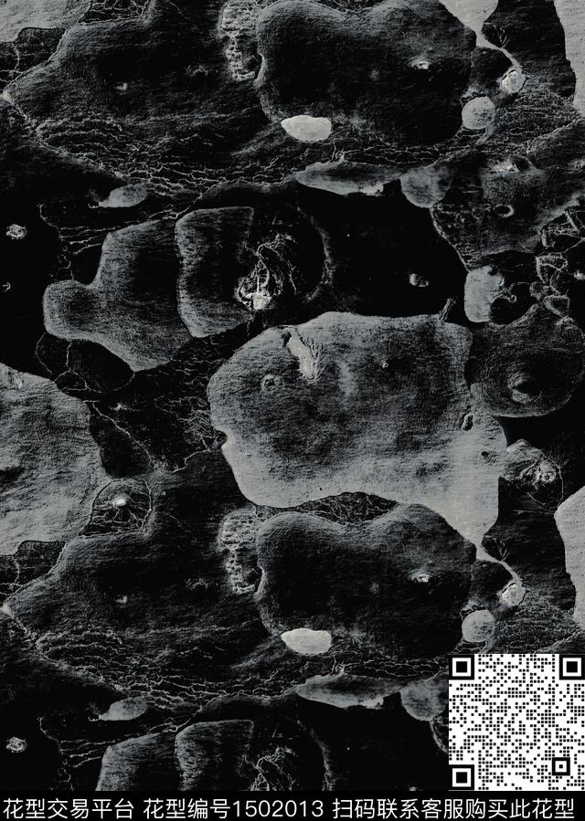 肌理深底暗纹暗调肌理数码印花华亿平台下载（图片编号: 1502013） - 瓦栏（Walan）