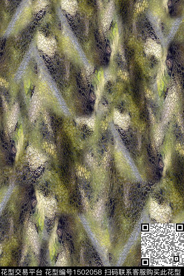 抽象纹理数码印花华亿平台下载（图片编号: 1502058） - 瓦栏（Walan）