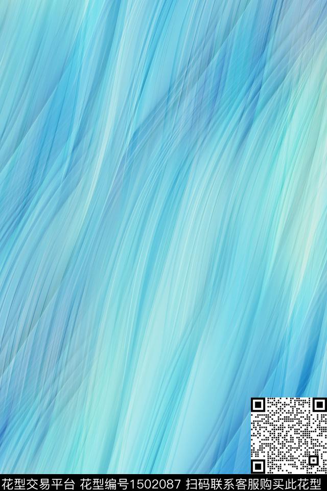 肌理扎染华亿平台抽象数码印花华亿平台下载（图片编号: 1502087） - 瓦栏（Walan）