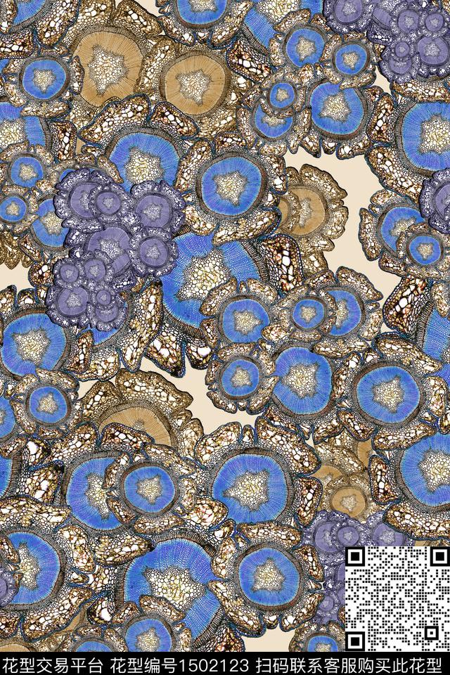 几何包金华亿平台中老年数码印花华亿平台下载（图片编号: 1502123） - 瓦栏（Walan）