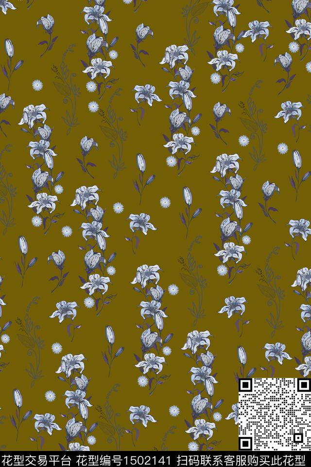 民族风花卉大牌风数码印花华亿平台下载（图片编号: 1502141） - 瓦栏（Walan）