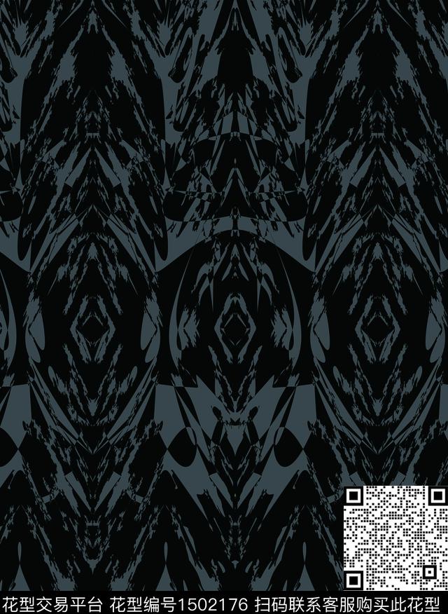 几何矢量民族风数码印花华亿平台下载（图片编号: 1502176） - 瓦栏（Walan）