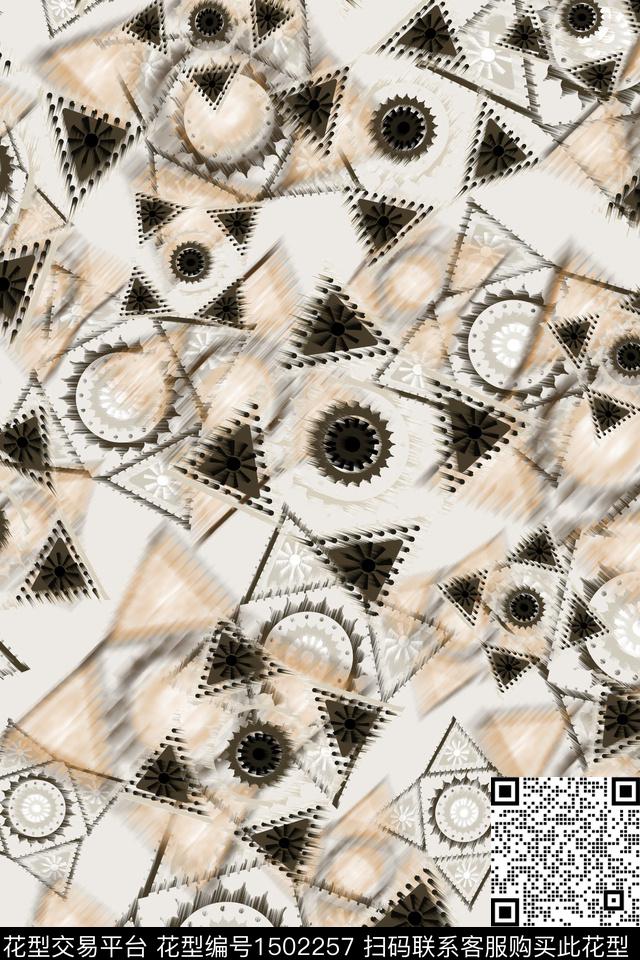 炫彩水彩雪纺数码印花华亿平台下载（图片编号: 1502257） - 瓦栏（Walan）