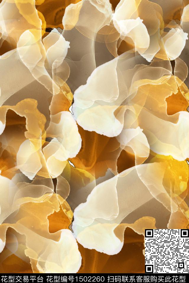 炫彩水彩肌理数码印花华亿平台下载（图片编号: 1502260） - 瓦栏（Walan）