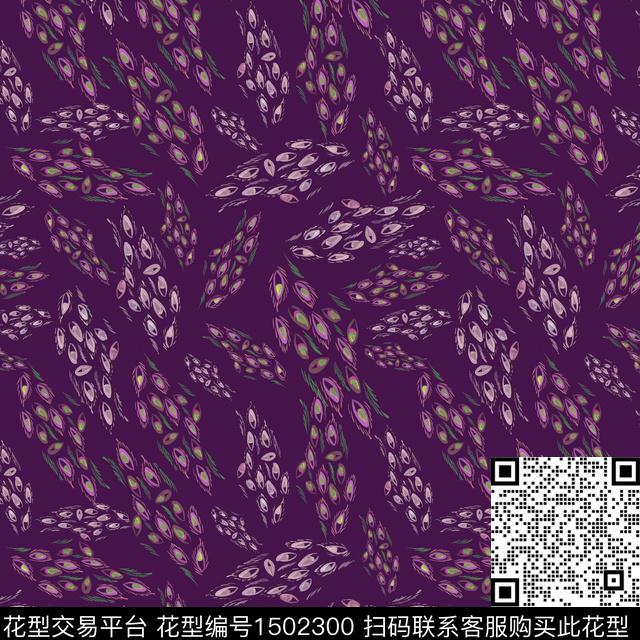 手绘趣味小碎花数码印花华亿平台下载（图片编号: 1502300） - 瓦栏（Walan）