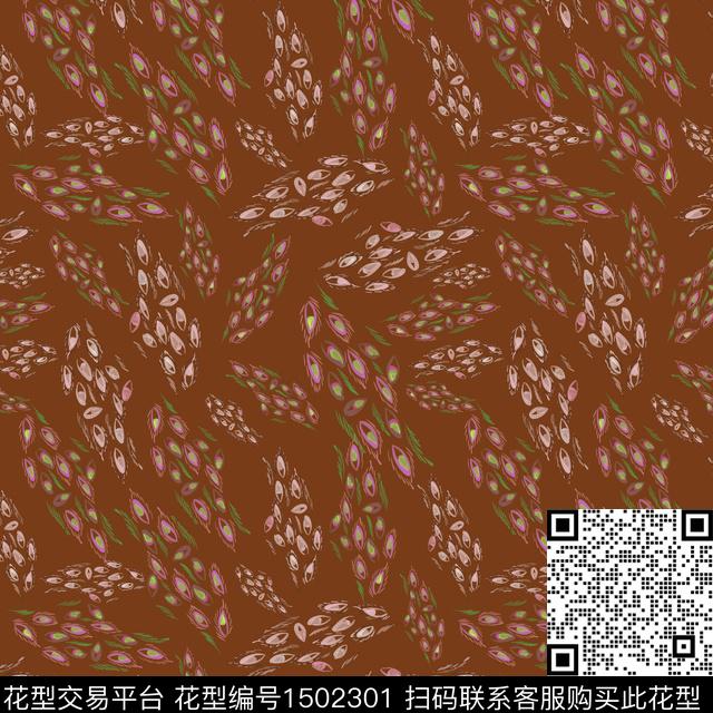 手绘趣味小碎花数码印花华亿平台下载（图片编号: 1502301） - 瓦栏（Walan）