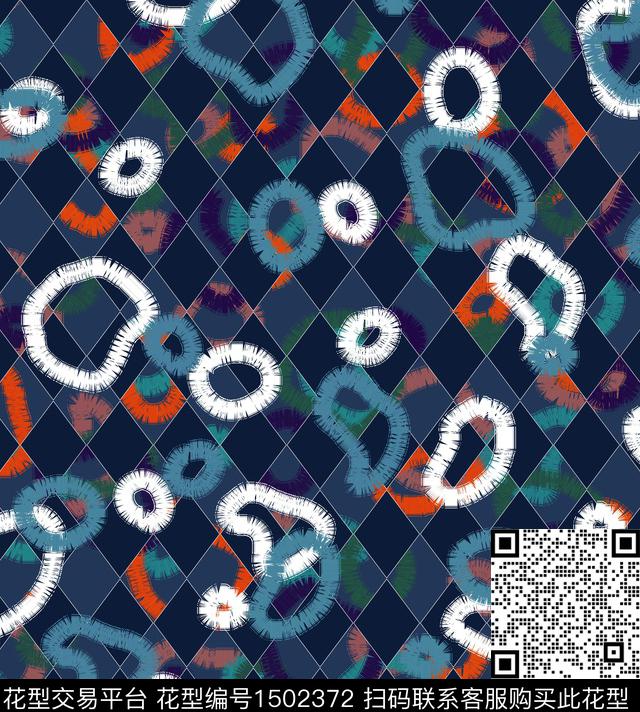 连衣裙格子女装数码印花华亿平台下载（图片编号: 1502372） - 瓦栏（Walan）