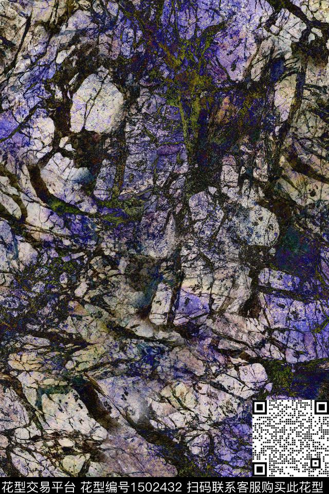 肌理男装满版花抽象男装数码印花华亿平台下载（图片编号: 1502432） - 瓦栏（Walan）