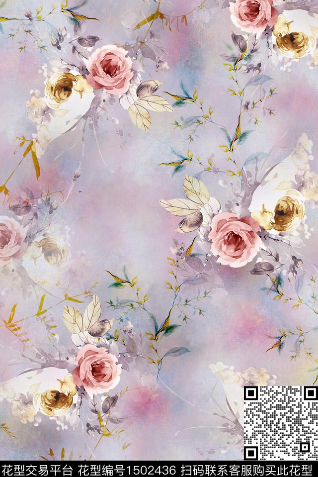 数码华亿平台女装棉麻数码印花华亿平台下载（图片编号: 1502436） - 瓦栏（Walan）