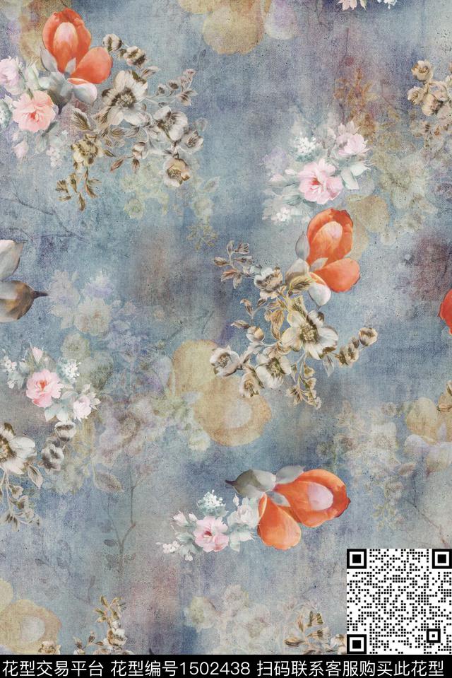 数码华亿平台女装棉麻数码印花华亿平台下载（图片编号: 1502438） - 瓦栏（Walan）