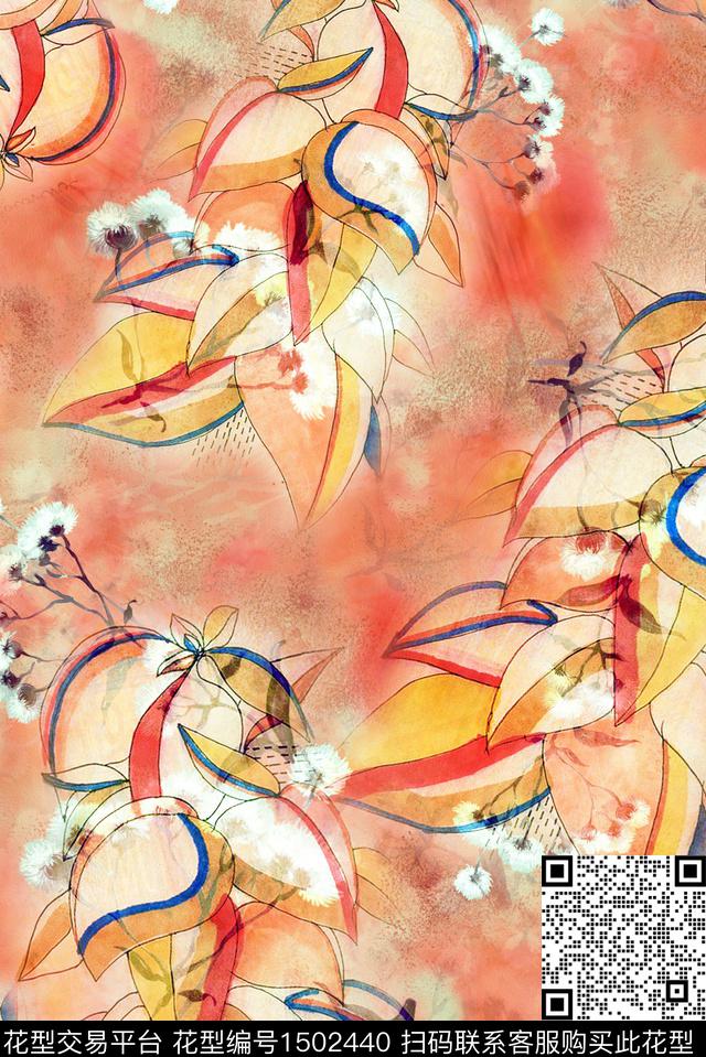 数码华亿平台女装棉麻数码印花华亿平台下载（图片编号: 1502440） - 瓦栏（Walan）