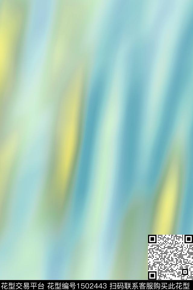 炫彩连衣裙渐变数码印花华亿平台下载（图片编号: 1502443） - 瓦栏（Walan）