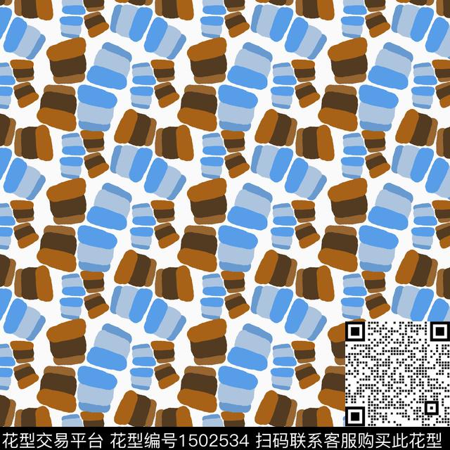 几何手绘趣味传统印花华亿平台下载（图片编号: 1502534） - 瓦栏（Walan）