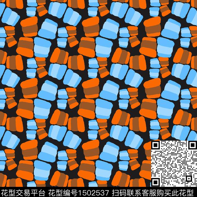 几何手绘趣味传统印花华亿平台下载（图片编号: 1502537） - 瓦栏（Walan）