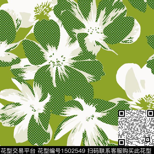 时尚女装花卉传统印花华亿平台下载（图片编号: 1502549） - 瓦栏（Walan）