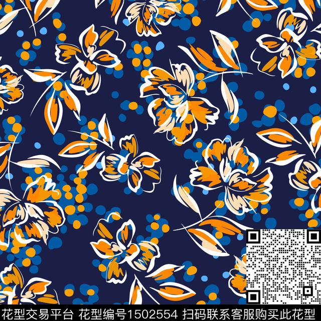 女装大牌风小碎花数码印花华亿平台下载（图片编号: 1502554） - 瓦栏（Walan）
