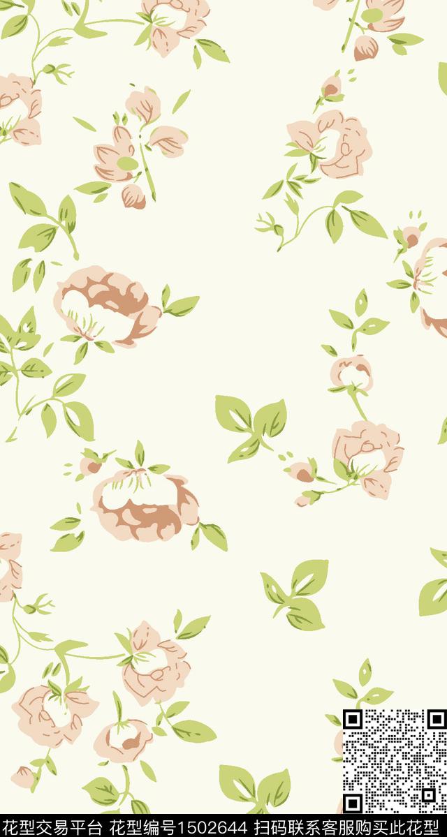 连衣裙数码华亿平台小碎花数码印花华亿平台下载（图片编号: 1502644） - 瓦栏（Walan）