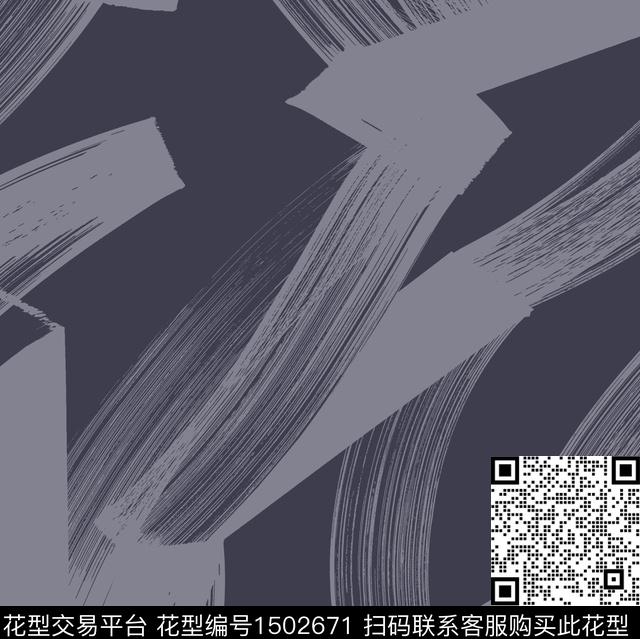 线条单色笔触传统印花华亿平台下载（图片编号: 1502671） - 瓦栏（Walan）