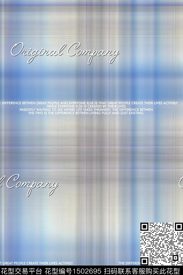 格子肌理字母数码印花华亿平台下载（图片编号: 1502695） - 瓦栏（Walan）