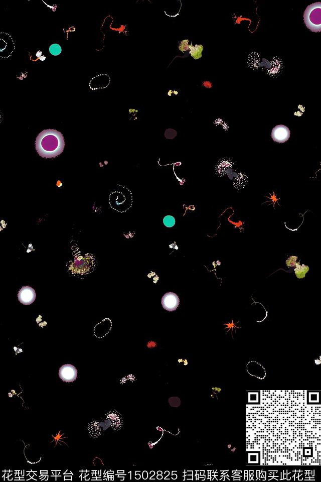 肌理小清新真丝数码印花华亿平台下载（图片编号: 1502825） - 瓦栏（Walan）