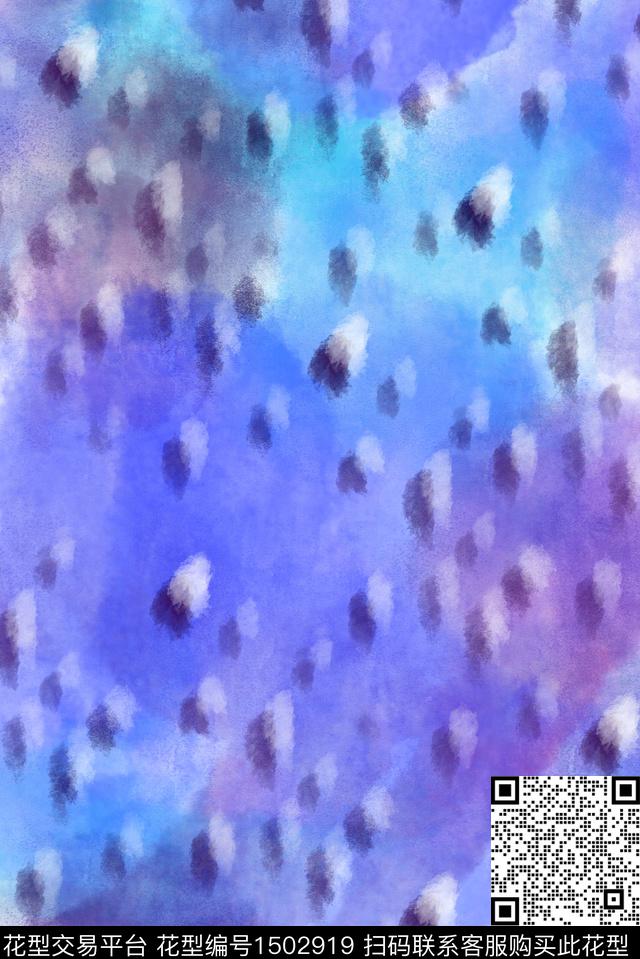 扎染华亿平台民族风花卉数码印花华亿平台下载（图片编号: 1502919） - 瓦栏（Walan）