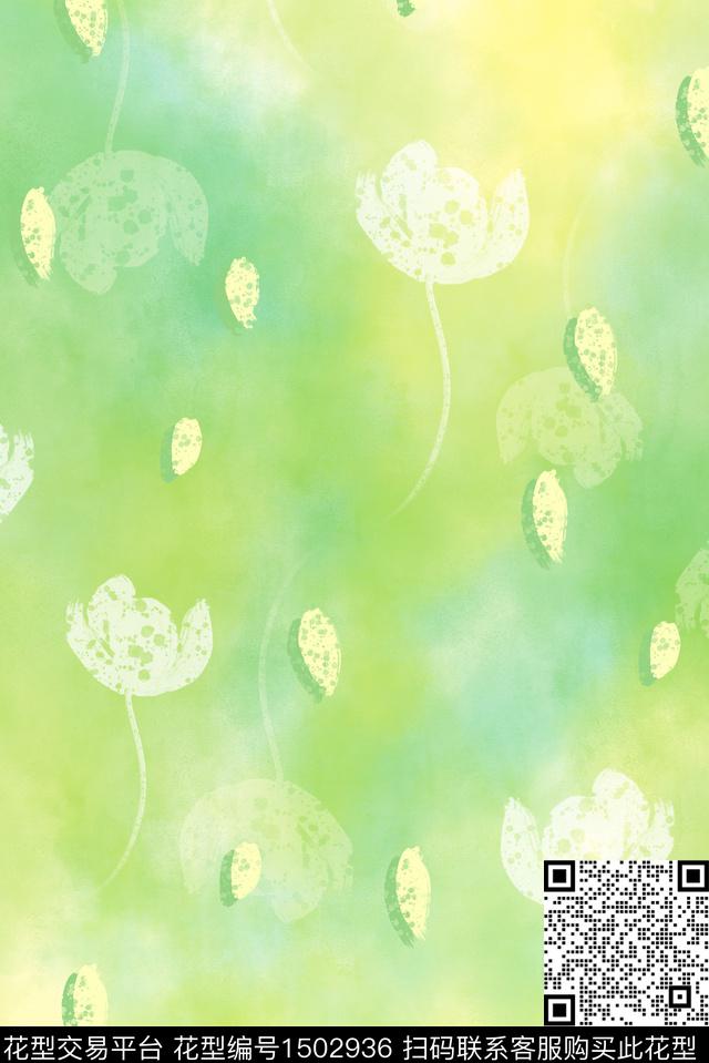 字母扎染华亿平台民族风数码印花华亿平台下载（图片编号: 1502936） - 瓦栏（Walan）