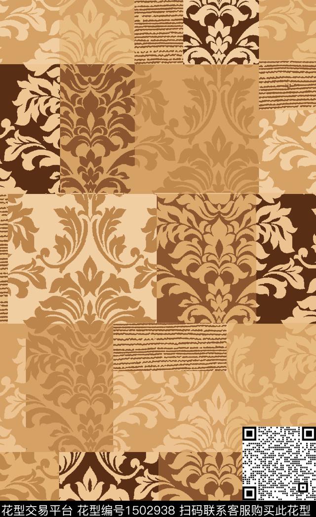 民族风大牌风混合拼接传统印花华亿平台下载（图片编号: 1502938） - 瓦栏（Walan）