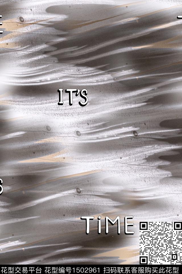 肌理字母男装数码印花华亿平台下载（图片编号: 1502961） - 瓦栏（Walan）