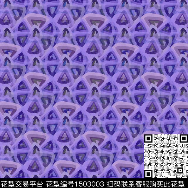 线条几何手绘数码印花华亿平台下载（图片编号: 1503003） - 瓦栏（Walan）