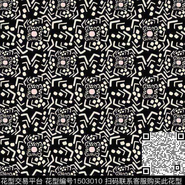 线条几何手绘传统印花华亿平台下载（图片编号: 1503010） - 瓦栏（Walan）