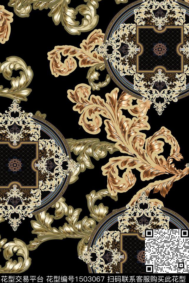 民族风真丝欧洲数码印花华亿平台下载（图片编号: 1503067） - 瓦栏（Walan）