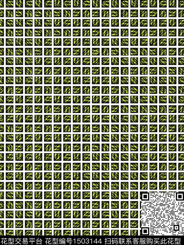 字母几何复古数码印花华亿平台下载（图片编号: 1503144） - 瓦栏（Walan）