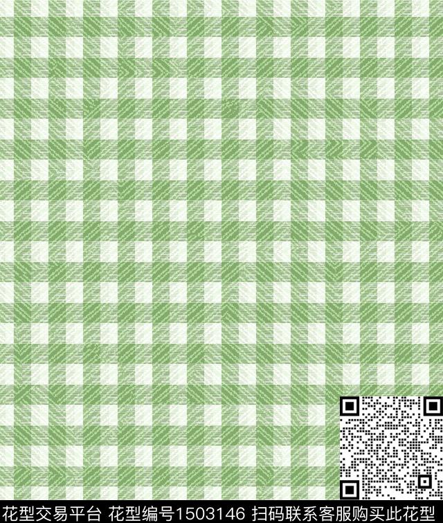 格子几何复古数码印花华亿平台下载（图片编号: 1503146） - 瓦栏（Walan）