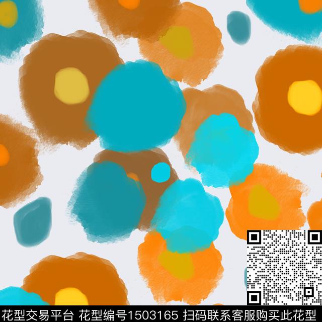 几何手绘圆形传统印花华亿平台下载（图片编号: 1503165） - 瓦栏（Walan）