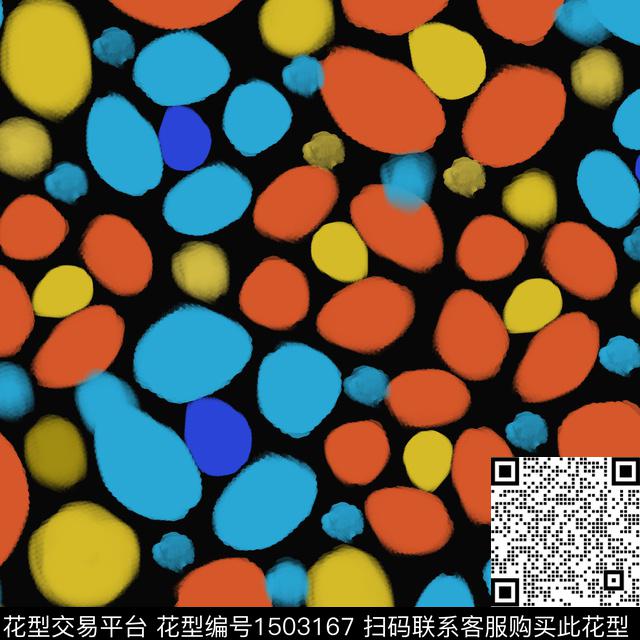 几何手绘圆形传统印花华亿平台下载（图片编号: 1503167） - 瓦栏（Walan）