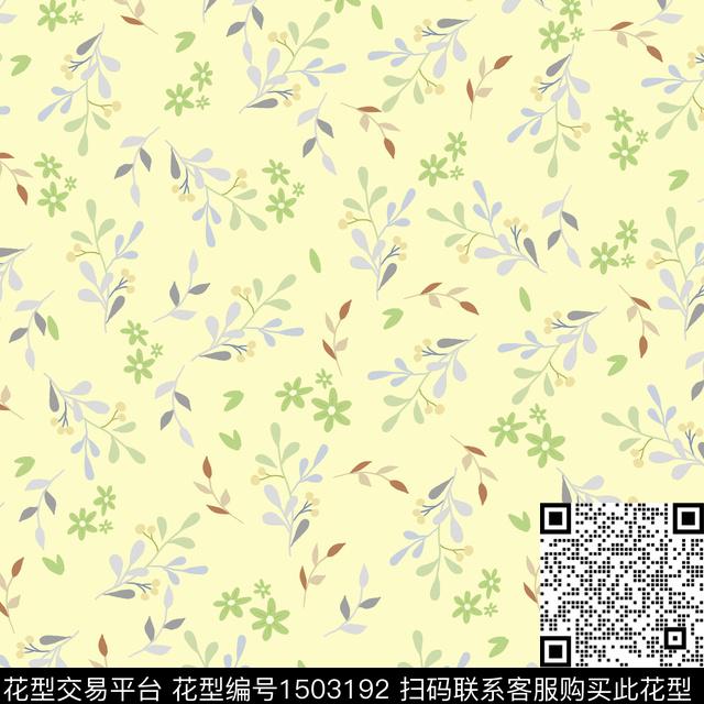 花卉小清新小碎花数码印花华亿平台下载（图片编号: 1503192） - 瓦栏（Walan）