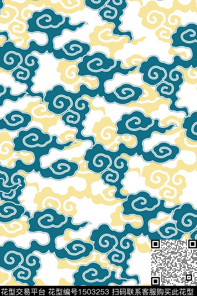 传统纹样民族风年轻女性传统印花华亿平台下载（图片编号: 1503253） - 瓦栏（Walan）