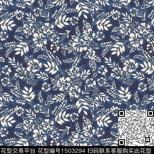 女装复古花卉传统印花华亿平台下载（图片编号: 1503294） - 瓦栏（Walan）